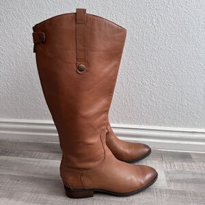 Sam Edelman Penny 2 Riding Boots Women's Size 9M Whiskey Brown Leather Country